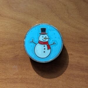 EUC Enamel PopSocket - Snowman